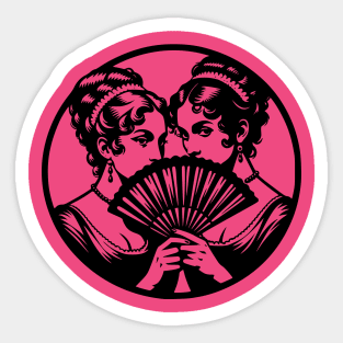 Secret Gossip Scandal Girls telling tales Sticker